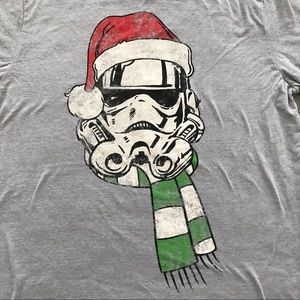 Santa Star Wars t shirt
